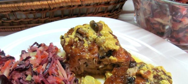 Куриные вертуны с витаминным салатом