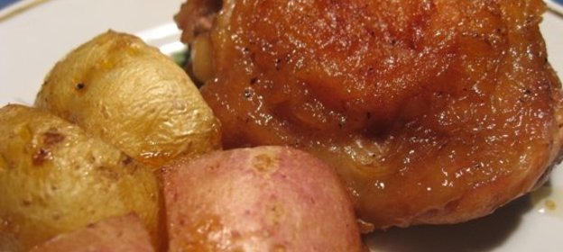 Запеченные куриные ножки с кленовым сиропом