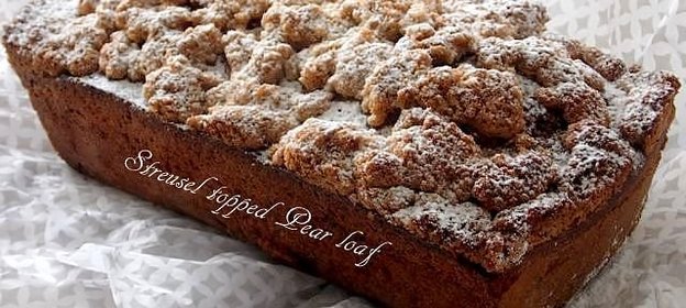 Грушевый кекс со штрейзелем