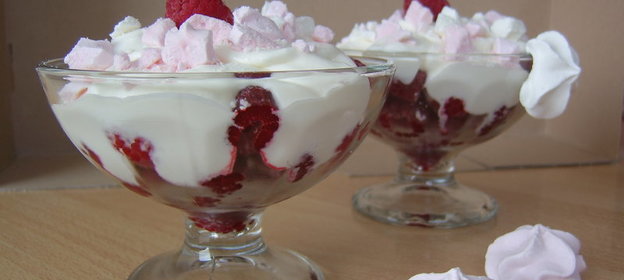 Десерт малиновый (зимний вариант)