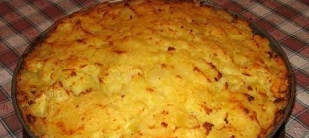 Запеканка из макарон с яблоками