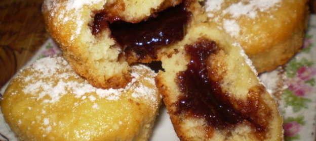 кексы с начинкой (вариант)