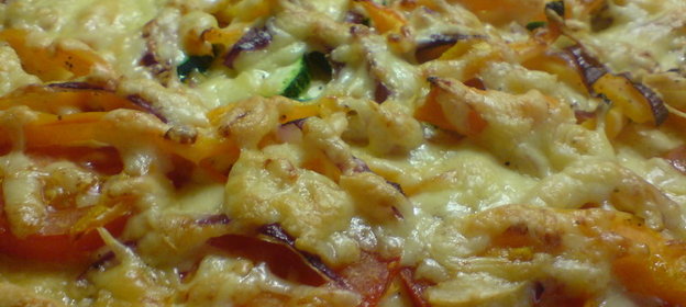 Быстрый открытый пирог без дрожжей(не пицца!)