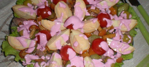 Салат с языком Закусочный