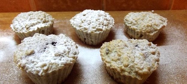 Нежные кексы из овсяных хлопьев