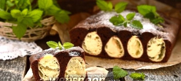 Шоколадно-творожный пирог «Лисьи норы»