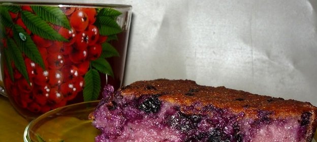 Черничная запеканка