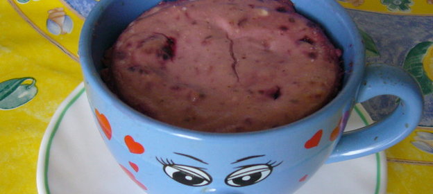 Творожная запеканка с ежевикой