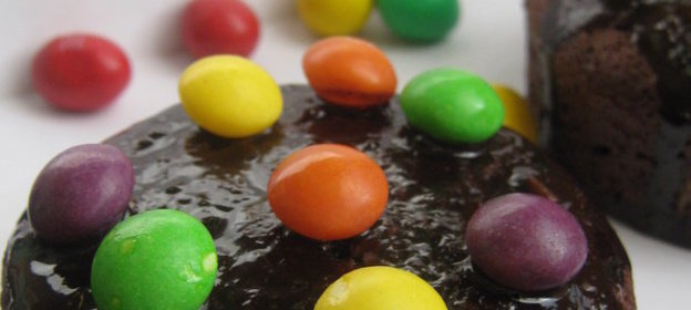 Шоколадные маффины с кокосовой начинкой