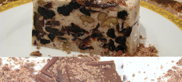 Десерт с черносливом и орехами