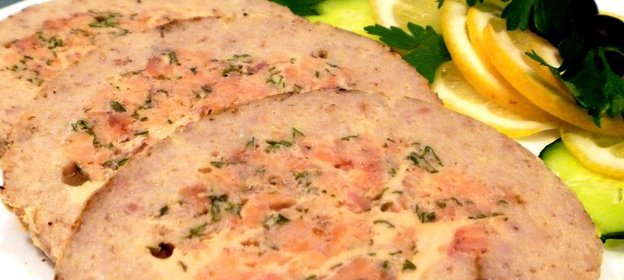 Рулет морской из двух видов рыб