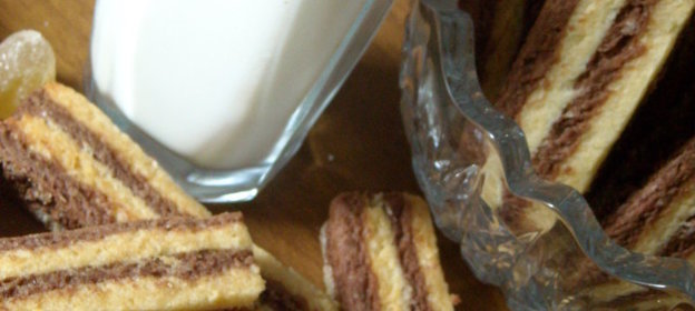 Слоеное шоколадное печенье