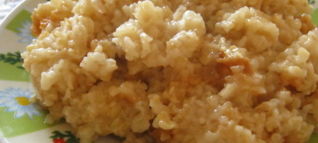 Каша пшеничная с луковой зажаркой