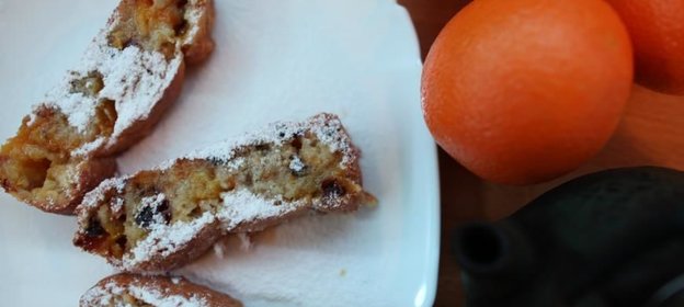 Постный апельсиновый кекс с тыквой