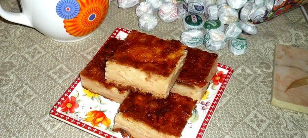 Творожная запеканка с грейпфрутом