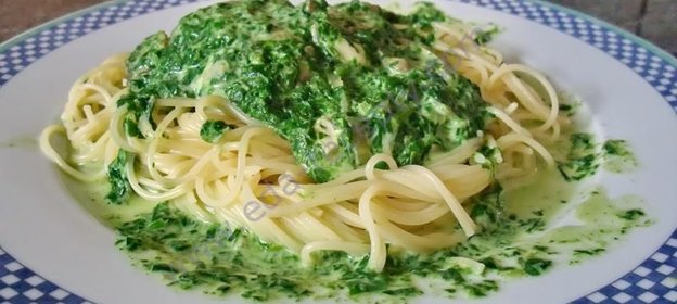 Паста со шпинатом