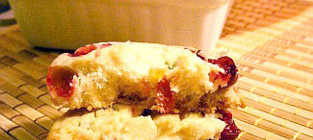 Печенье с цукатами и клюквой