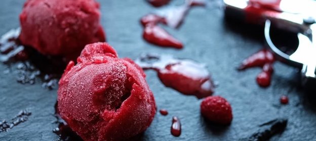 Домашний малиновый сорбет