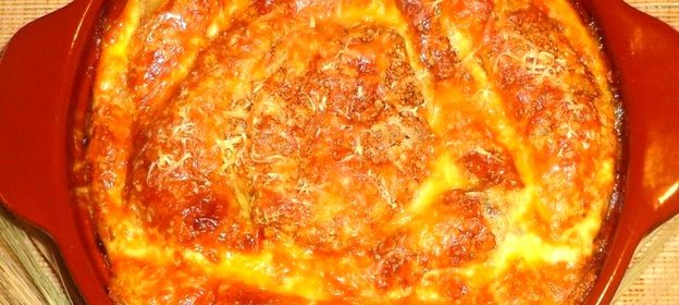 Запеканка из блинов с фаршем и гречкой