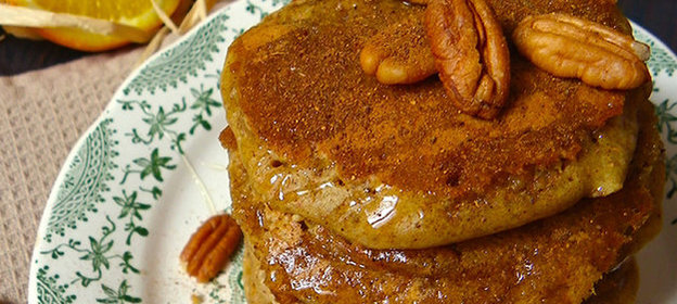 Апельсиновые оладьи без яиц