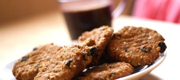 Кукурузное печенье с миндалем