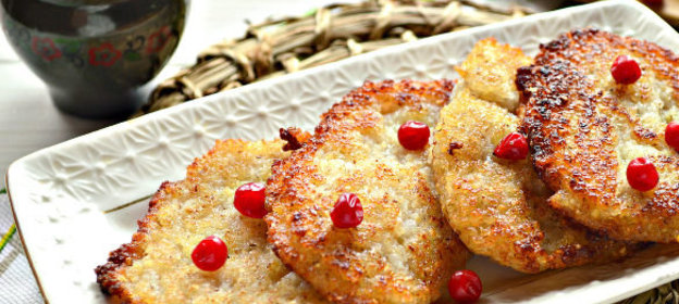 Постные оладьи из ячневой крупы