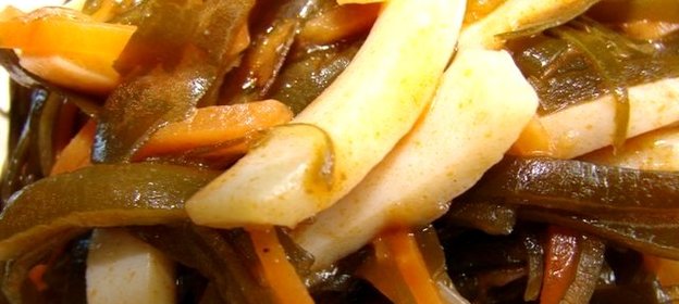 Солянка из морской капусты