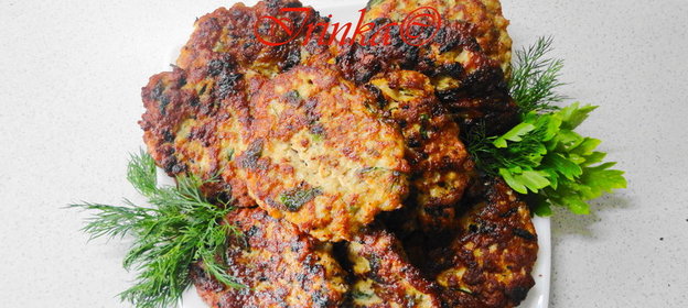 Мясные оладьи из того, что было в холодильнике