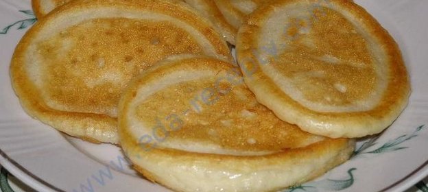 Пышные оладьи без яиц