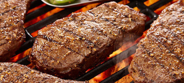 Острый стейк на гриле