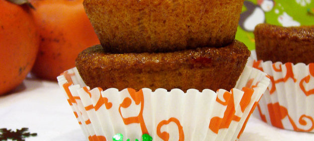 Запеканка из манки с хурмой