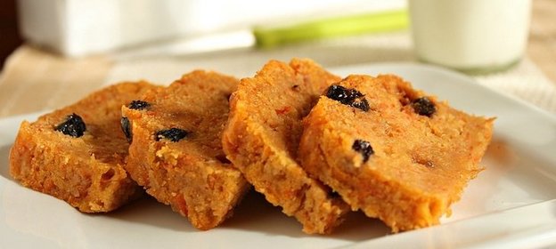 Постный морковный кекс