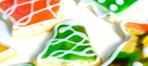 Новогоднее печенье с глазурью