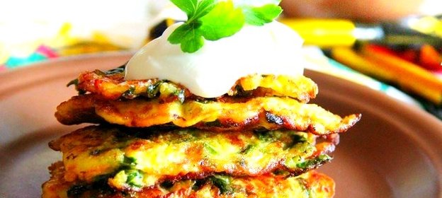 Оладьи с зеленью