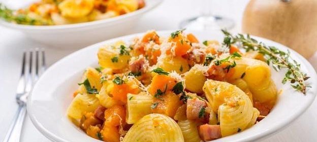 Паста с тыквенным соусом