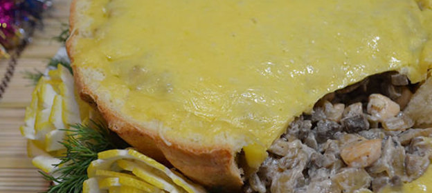 Жульен в хлебе