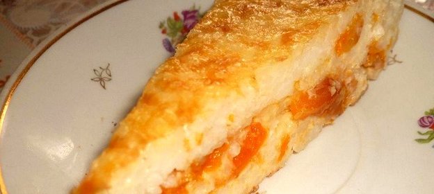 Рисовая запеканка с курагой