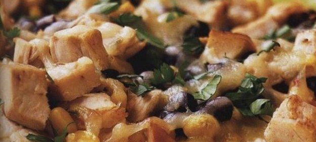 Пицца с курицей по-кубински