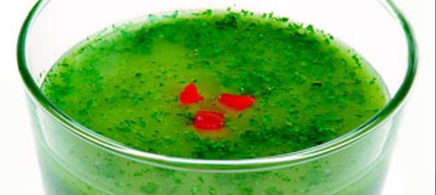 Соус-дип с рукколой и томатом