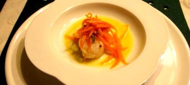 Морские гребешки в апельсиновом соусе