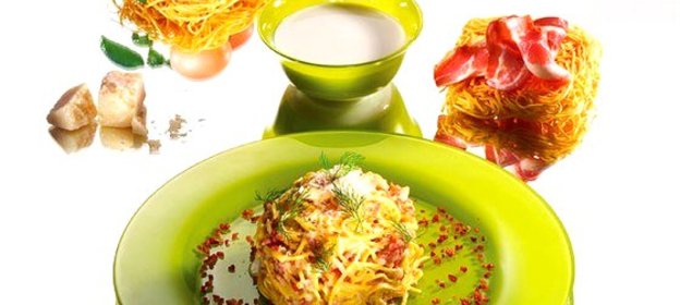 Лапша с соусом Карбонара