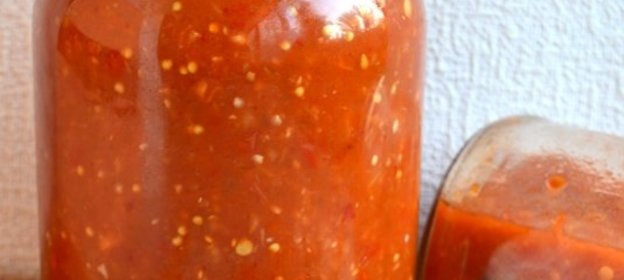 Соус томатный с яблоками и баклажанами в мультиварке (на зиму)