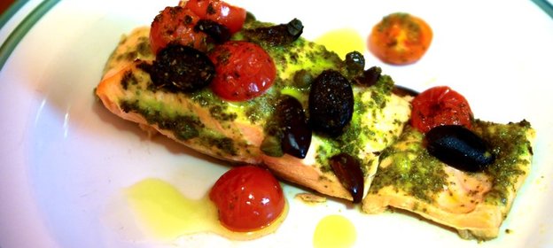 Лосось по‑средиземноморски