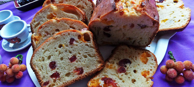 Кекс с мандаринами и клюквой (для Жанны)