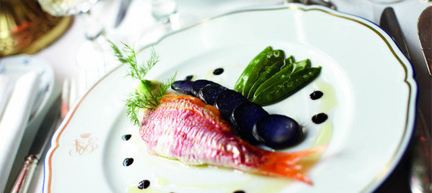 Морской черт Оссо Буко с шафраном