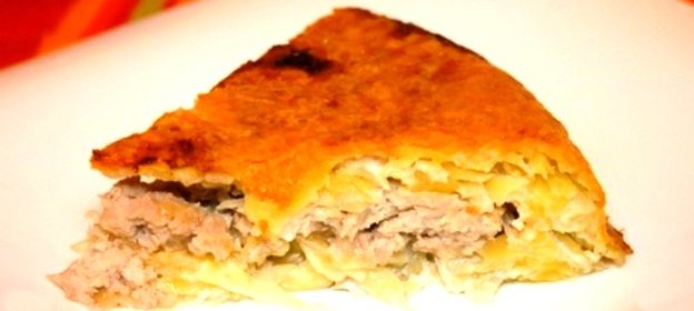 Картофельная запеканка с фаршем в мультиварке