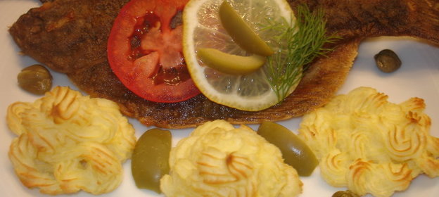 Камбала жареная