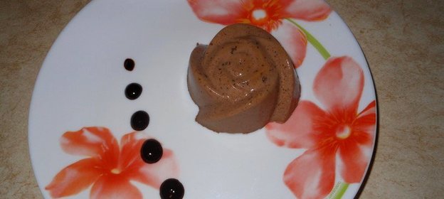 Панна котта с горьким шоколадом