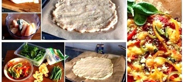 Куриное филе под овощами и сыром «Спортивная пицца»