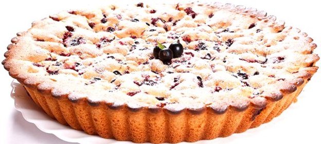 Кекс с черной смородиной и лимонной цедрой